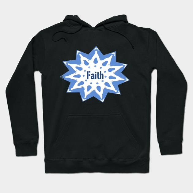 Blue Celestial Star - The Color of Faith Hoodie by YayYolly